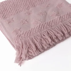 Toalla de baño rosa con estrellas 70x140cm