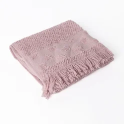 Toalla de baño rosa con estrellas 70x140cm