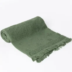 Toalla de baño verde con estrellas 70x140cm