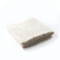 Toalla De Mano Pure Beige De Algodón 580x100cm