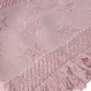 Toalla de mano rosa con estrellas 50x90cm