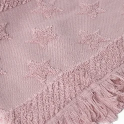 Toalla de mano rosa con estrellas 50x90cm
