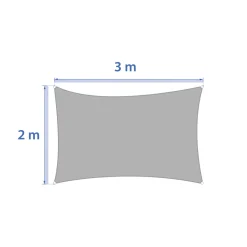 Toldo solar CURAÇAO BLE 2x3m