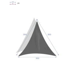 Toldo solar triangular CURACAO 3x3m