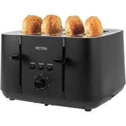 Tostador 4 Ranuras Petra Negro Matte