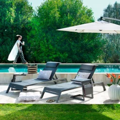 Tumbona ALLURE poivre y gris graphite