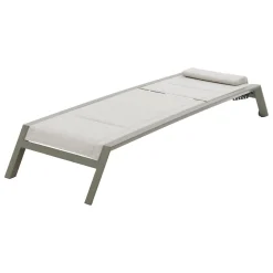 Tumbona ALLURE verde de aluminio