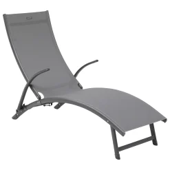 Tumbona SAMBA gris antracite y graphite