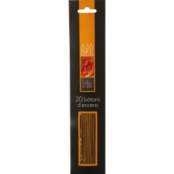 20 Varillas De Incienso Aroma Ámbar