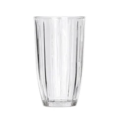 Vaso alto rayas 440 ml de vidrio