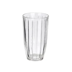 Vaso alto rayas 440 ml de vidrio