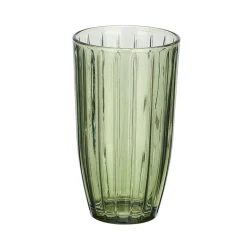 Vaso alto rayas 440ml de vidrio