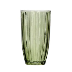 Vaso alto rayas 440ml de vidrio