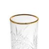Vaso Alto Timeless Borde Dorado 450Cc