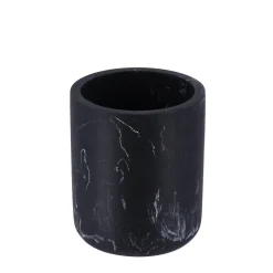 Vaso Baño Negro Efecto Mármol