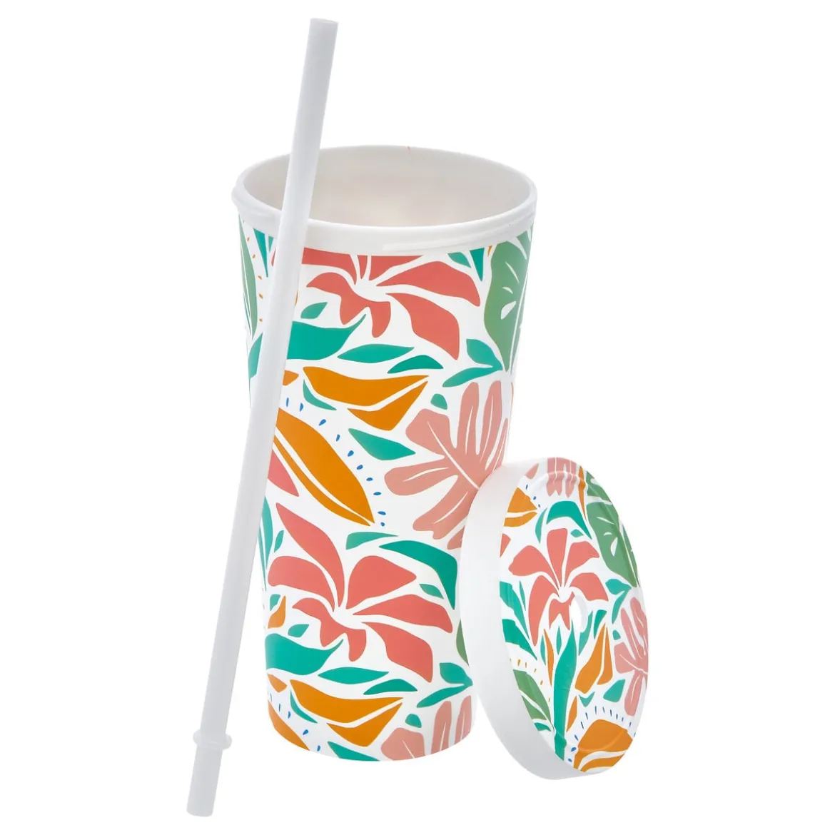 Vaso con tapa y pajita EDEN 55cl