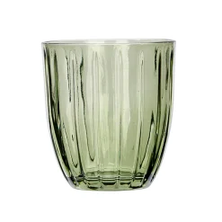 Vaso de agua a rayas 350 ml de vidrio