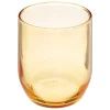 Vaso de agua bajo amarillo de vidrio PAOL'EAU 31cl