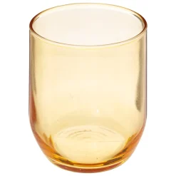 Vaso de agua bajo amarillo de vidrio PAOL'EAU 31cl