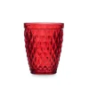 Vaso De Agua Diamante Rojo 25cl