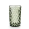 Vaso De Agua Diamante Verde 37cl