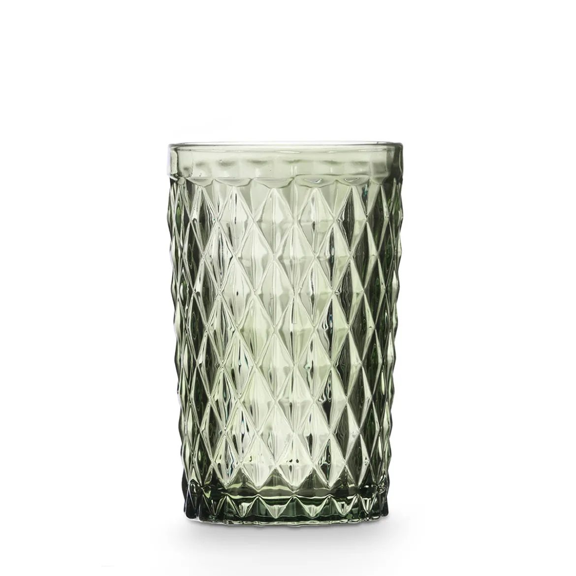 Vaso De Agua Diamante Verde 37cl
