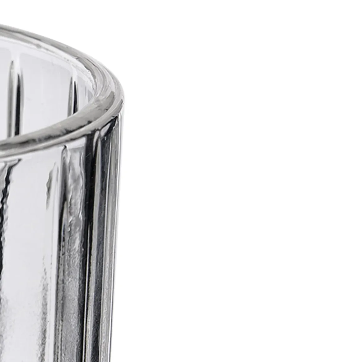 Vaso de agua rayas 350 ml de vidrio