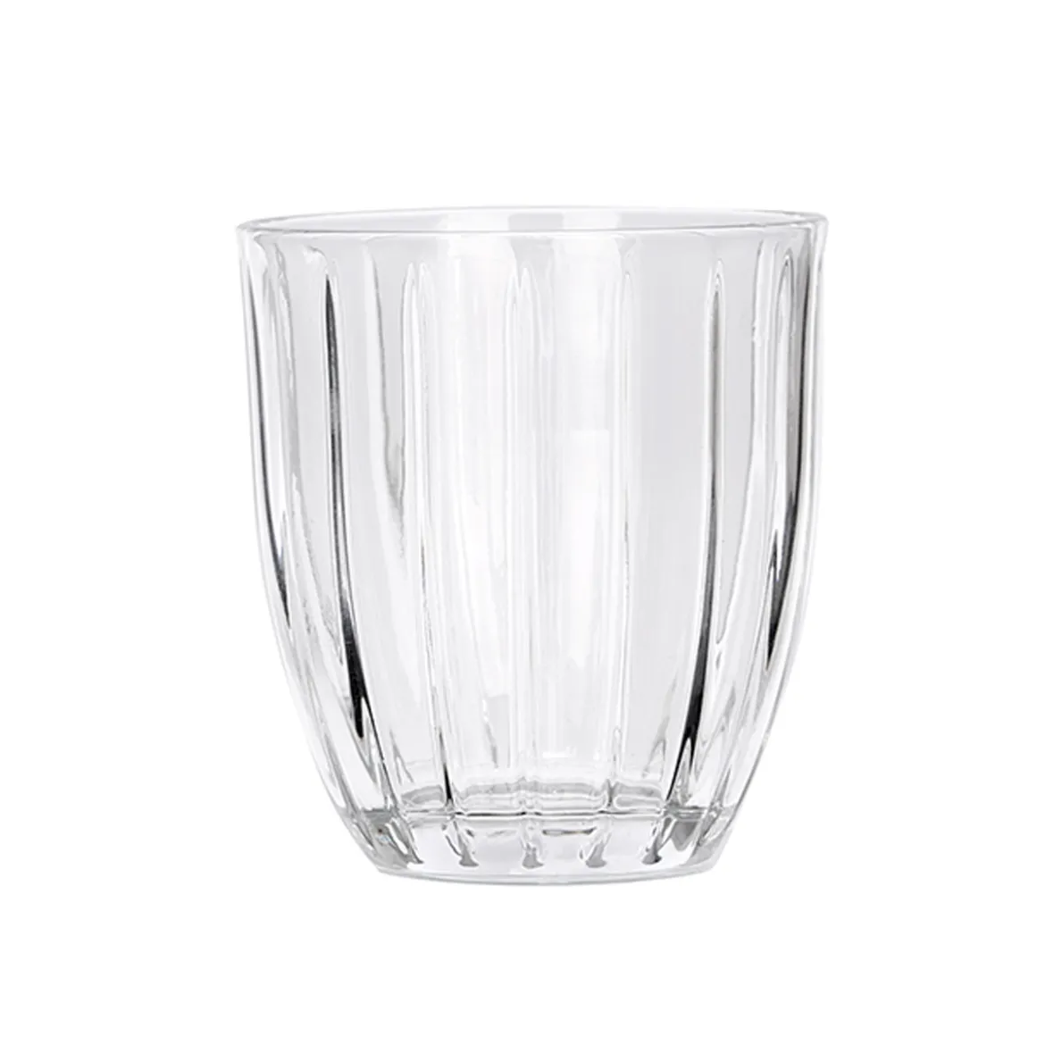 Vaso de agua rayas 350 ml de vidrio