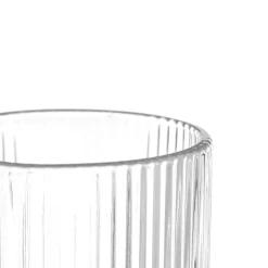 Vaso De Agua Rayas Transparente 43Cl