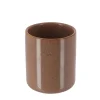 Vaso de cerámica gris pardo