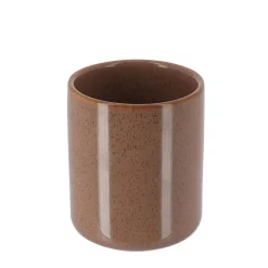 Vaso de cerámica gris pardo