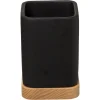 Vaso De Lavabo De Bambú Tribecart Negro