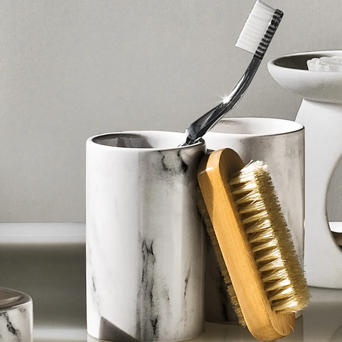 Vaso De Lavabo Efecto Mármol