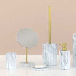 Vaso de lavabo MARBY blanco de poliresina