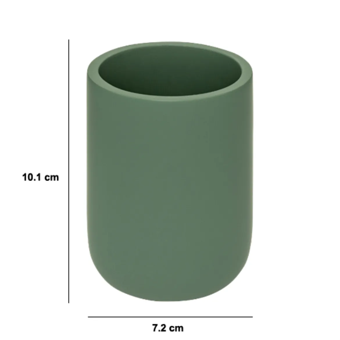 Vaso para cepillo de dientes DUO verde