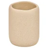 Vaso para cepillo de dientes OLEYA beige