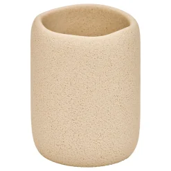 Vaso para cepillo de dientes OLEYA beige