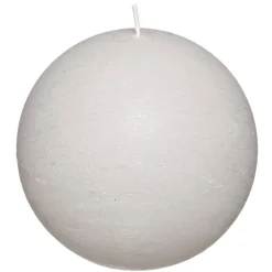 Vela Bola Rústica Gris Pardo 10Cm