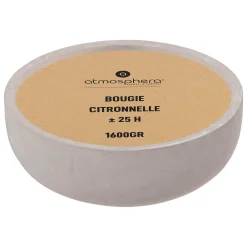 Vela Citronela 1600G En vaso De Cemento