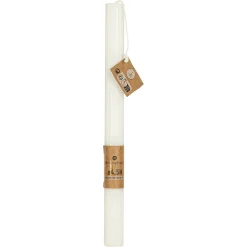 Vela Demi De Rayas Blanca 26cm