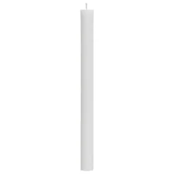 Vela Demi De Rayas Blanca 26cm