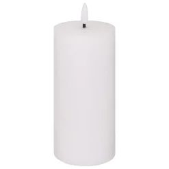 Vela Led Cilíndrica Molia Blanca 17.5cm