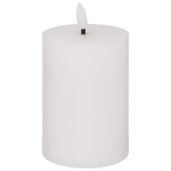 Vela Led Cilíndrica Molia Blanca 12.5cm