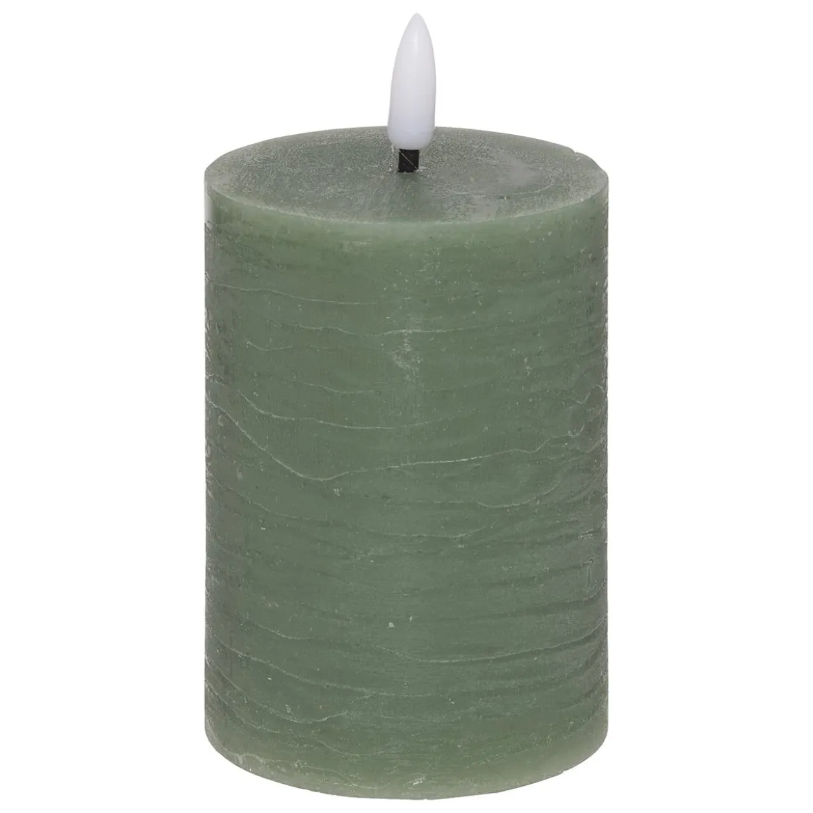 Vela Led Cilíndrica Molia Verde 12.5cm
