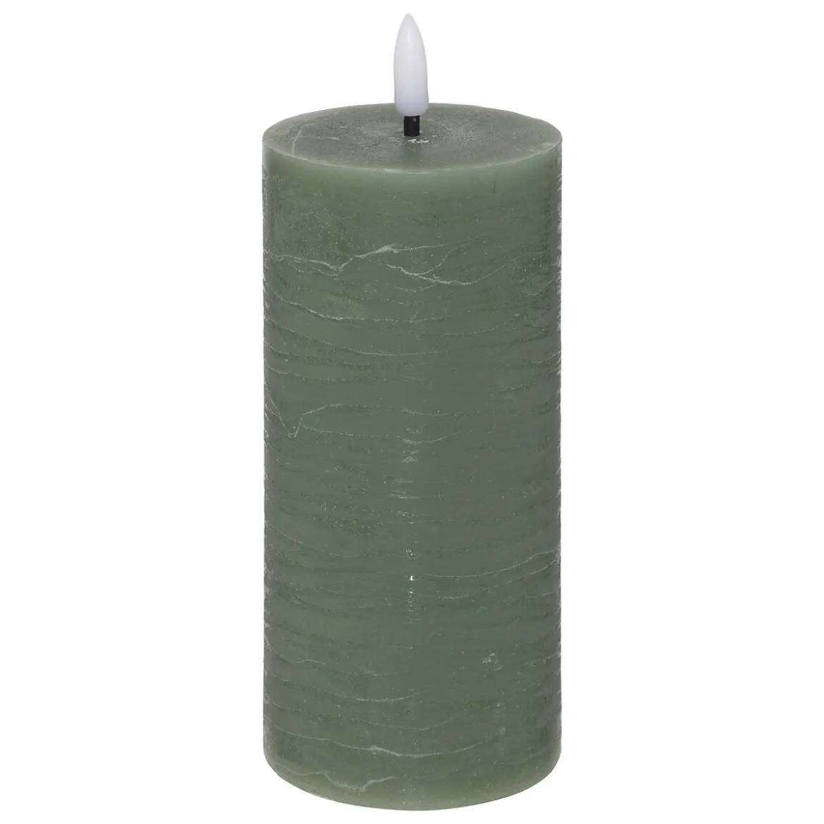 Vela Led Cilíndrica Molia Verde 17.5cm