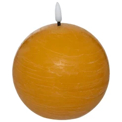 Vela Led Redonda Amarilla 8cm