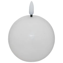 Vela Led Redonda Molia Blanca 8cm