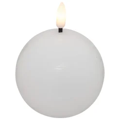 Vela Led Redonda Molia Blanca 8cm