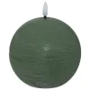 Vela Led Redonda Molia Verde 8cm