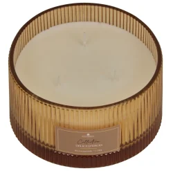Vela ámbar en vaso de vidrio ALBIE 635g